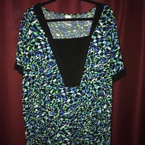 Tunic 4X Green & Black